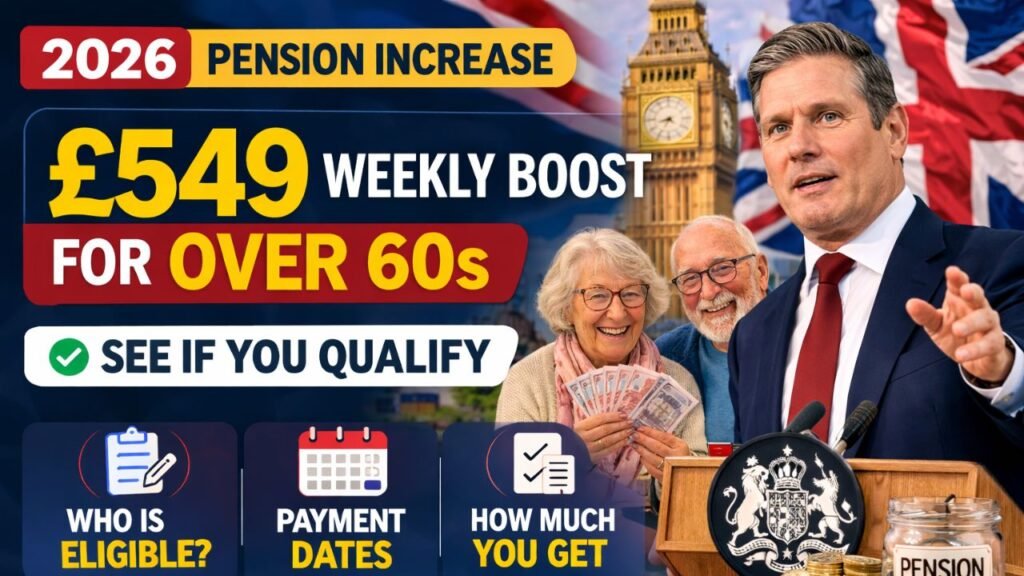 2026 Pension Increase: £549 Weekly Boost for Over 60s – See If You Qualify
