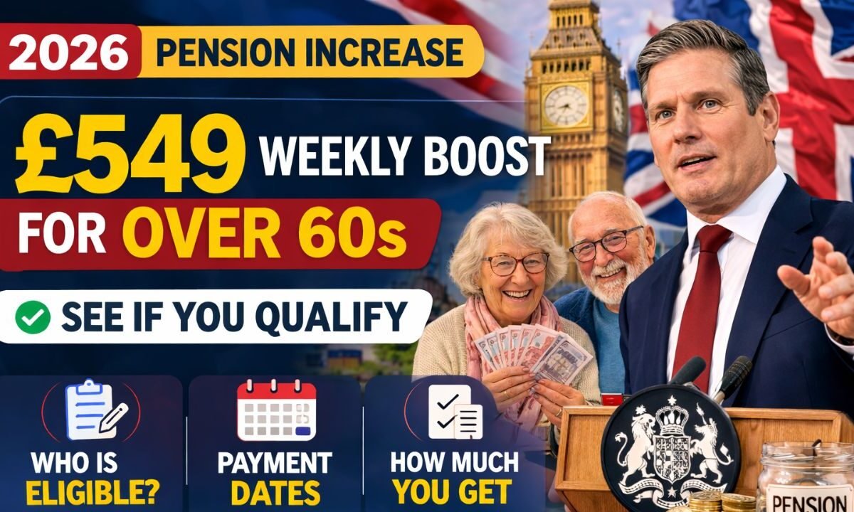 2026 Pension Increase: £549 Weekly Boost for Over 60s – See If You Qualify