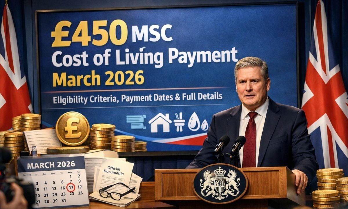 £450 MSC Cost of Living Payment March 2026: Eligibility Criteria, Payment Dates And Full Details
