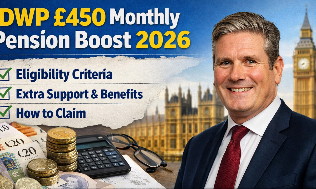 DWP £450 Monthly Pension Boost 2026: Eligibility Criteria, Extra Support & How to Claim