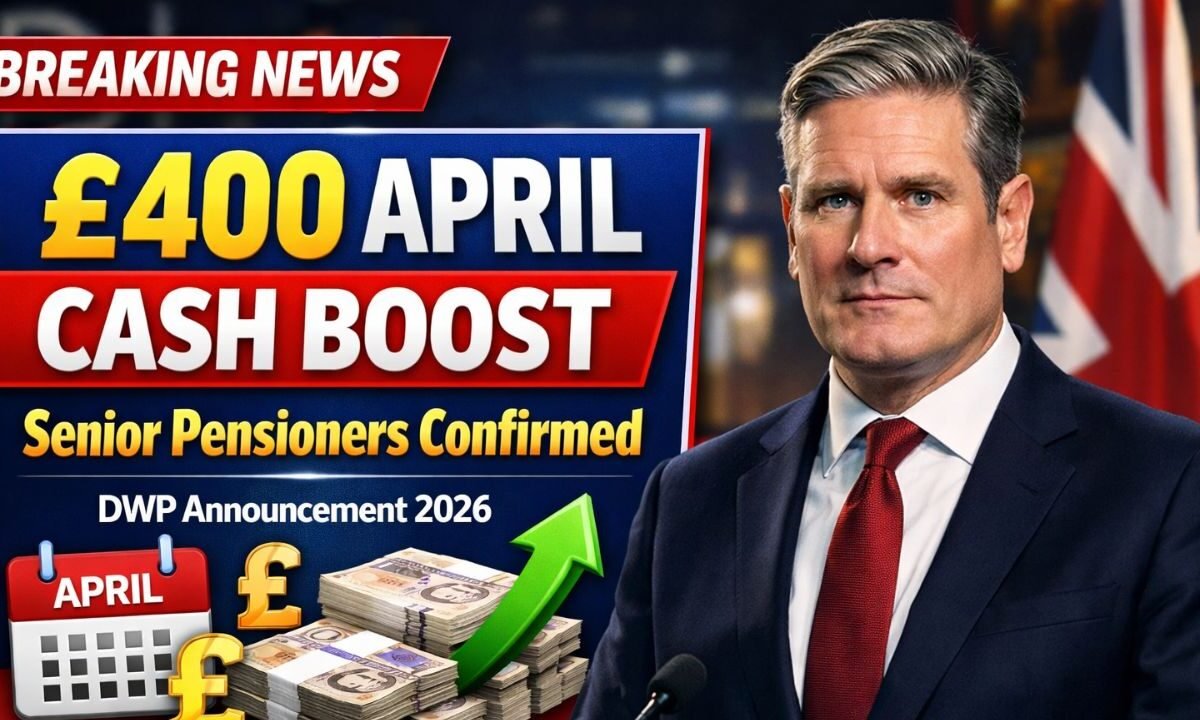 DWP Announces £400 April Cash Boost For Senior Pensioners