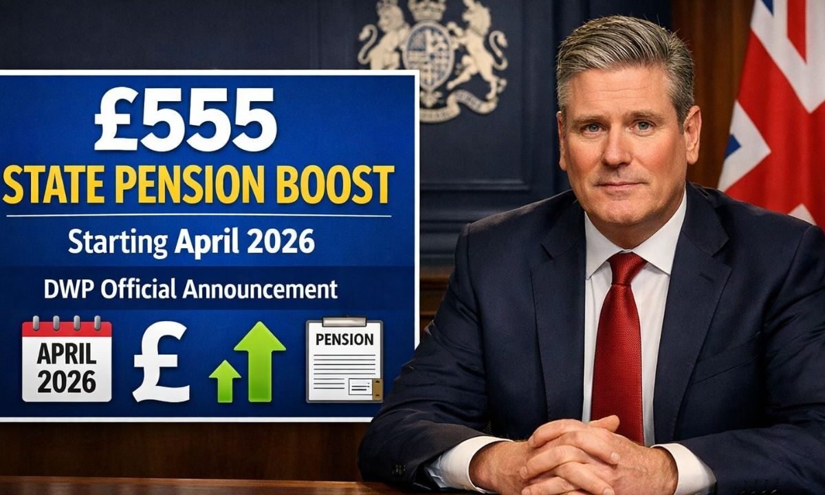 DWP Announces £555 State Pension Boost Starting April 2026