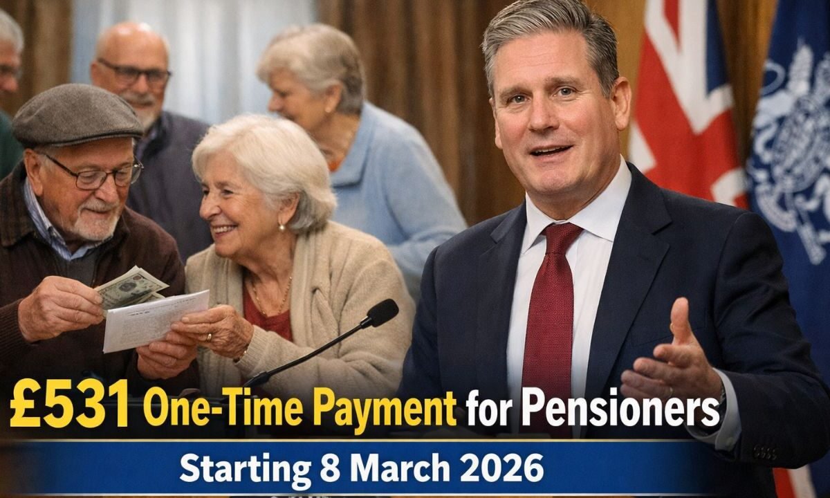 DWP Confirms £531 One-Time Payment for Elderly Pensioners Starting 8 March 2026
