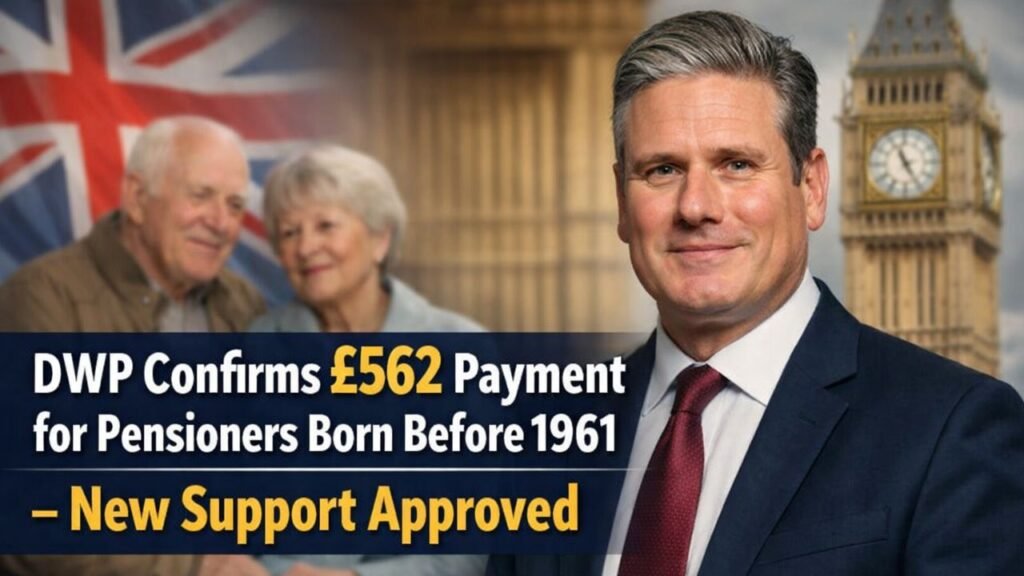 DWP Confirms £562 Payment for Pensioners Born Before 1961 – New Support Approved
