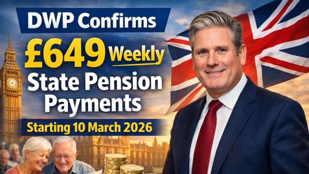 DWP Confirms £649 Weekly State Pension Payments Starting 10 March 2026