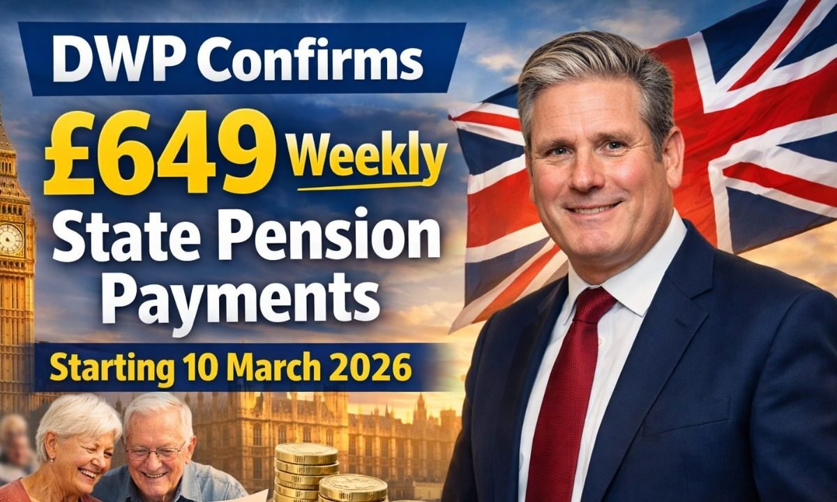 DWP Confirms £649 Weekly State Pension Payments Starting 10 March 2026