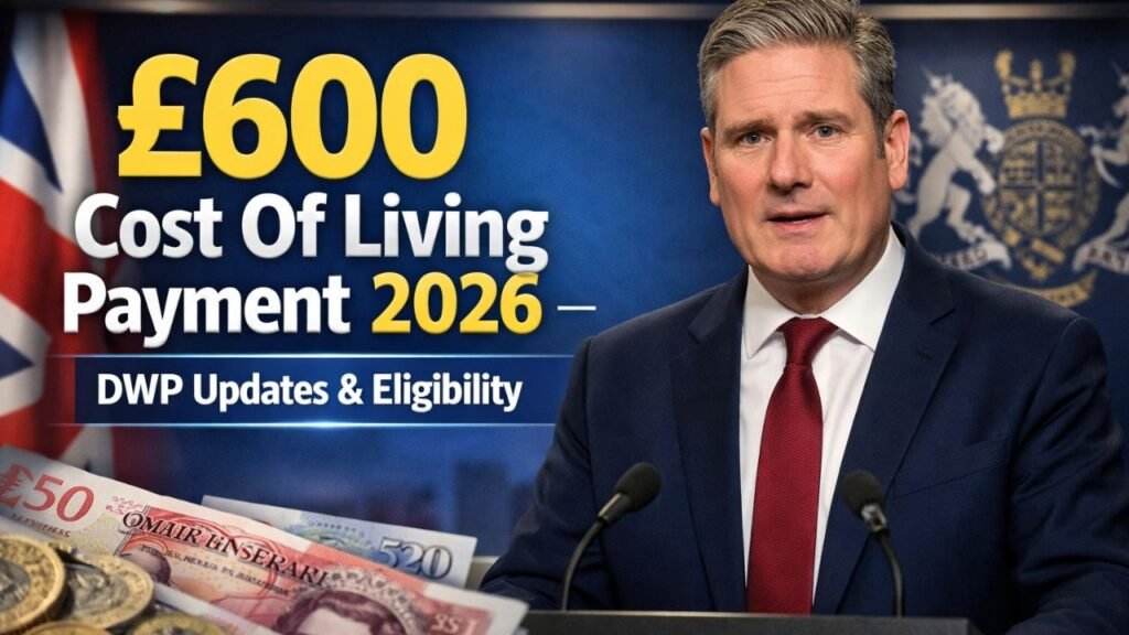 UK £600 Cost Of Living Payment 2026: DWP Eligibility, Dates & Latest Updates